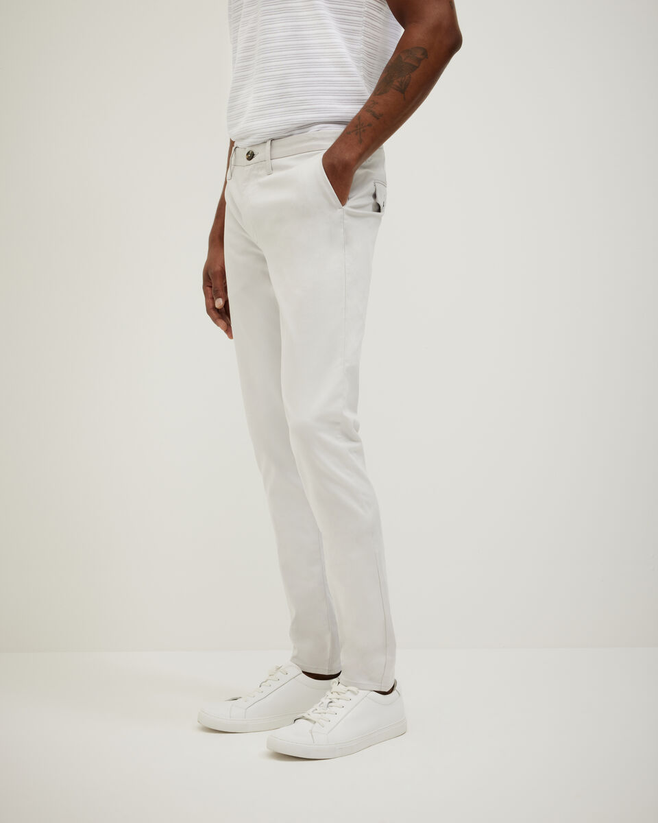 Ultra Slim Cotton-Tencel Chino, Silver, hi-res